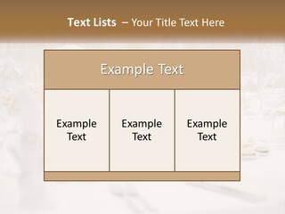A White Table Topped With A Plate Of Food And Wine Glasses PowerPoint Template