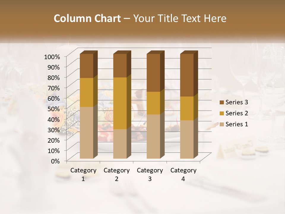 A White Table Topped With A Plate Of Food And Wine Glasses PowerPoint Template
