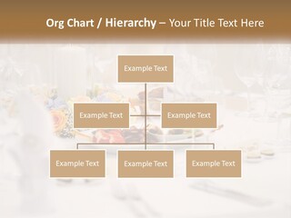 A White Table Topped With A Plate Of Food And Wine Glasses PowerPoint Template