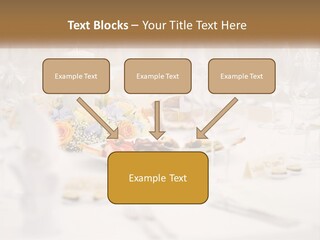 A White Table Topped With A Plate Of Food And Wine Glasses PowerPoint Template