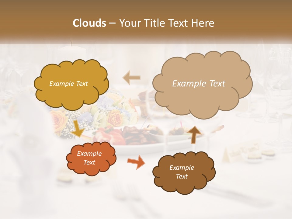 A White Table Topped With A Plate Of Food And Wine Glasses PowerPoint Template
