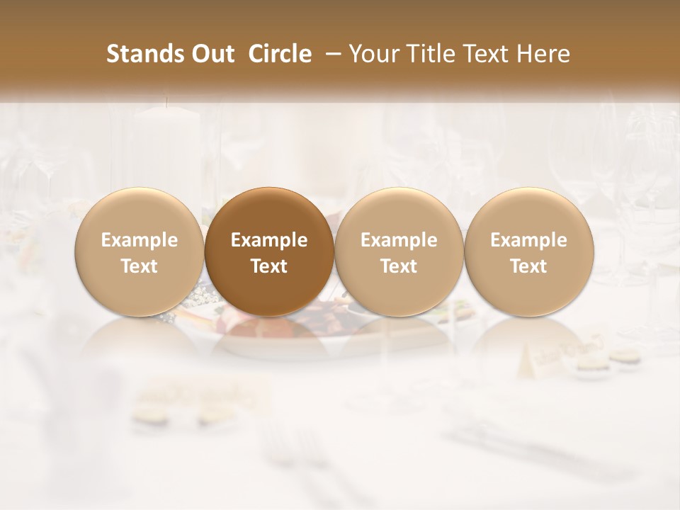 A White Table Topped With A Plate Of Food And Wine Glasses PowerPoint Template