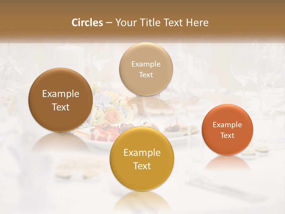 A White Table Topped With A Plate Of Food And Wine Glasses PowerPoint Template