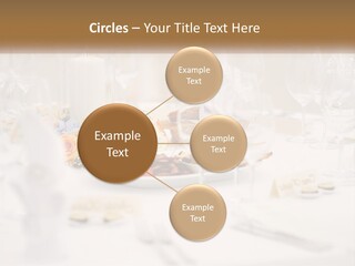 A White Table Topped With A Plate Of Food And Wine Glasses PowerPoint Template