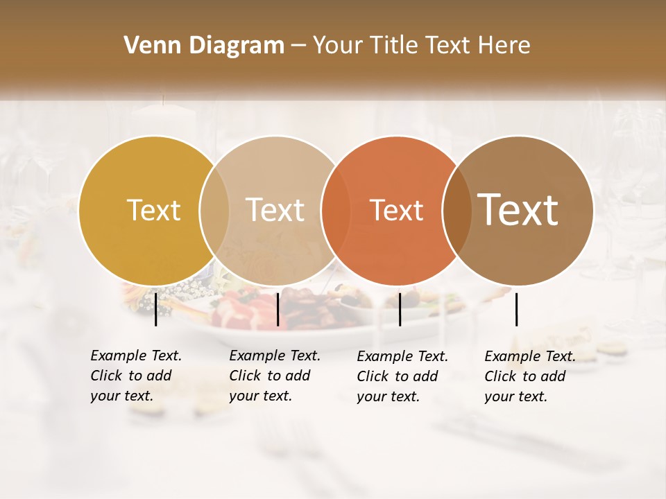A White Table Topped With A Plate Of Food And Wine Glasses PowerPoint Template