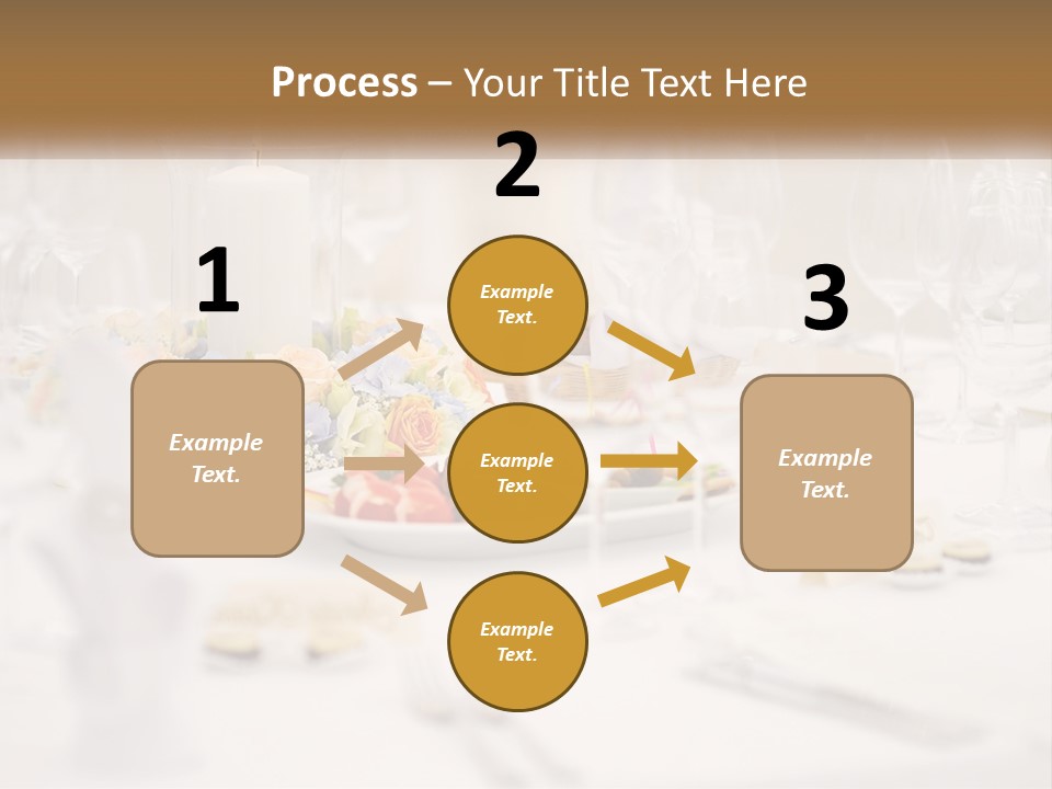 A White Table Topped With A Plate Of Food And Wine Glasses PowerPoint Template