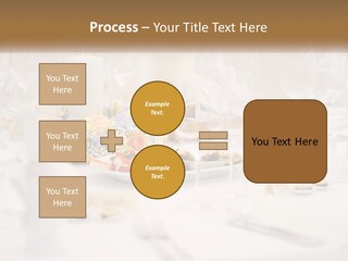 A White Table Topped With A Plate Of Food And Wine Glasses PowerPoint Template