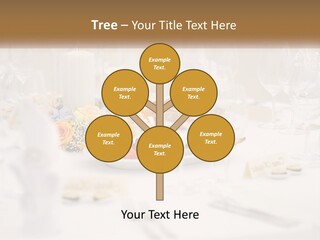 A White Table Topped With A Plate Of Food And Wine Glasses PowerPoint Template