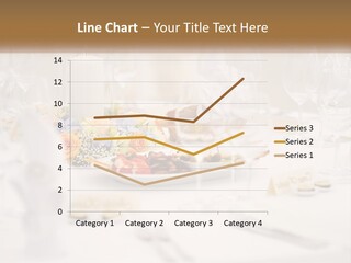 A White Table Topped With A Plate Of Food And Wine Glasses PowerPoint Template