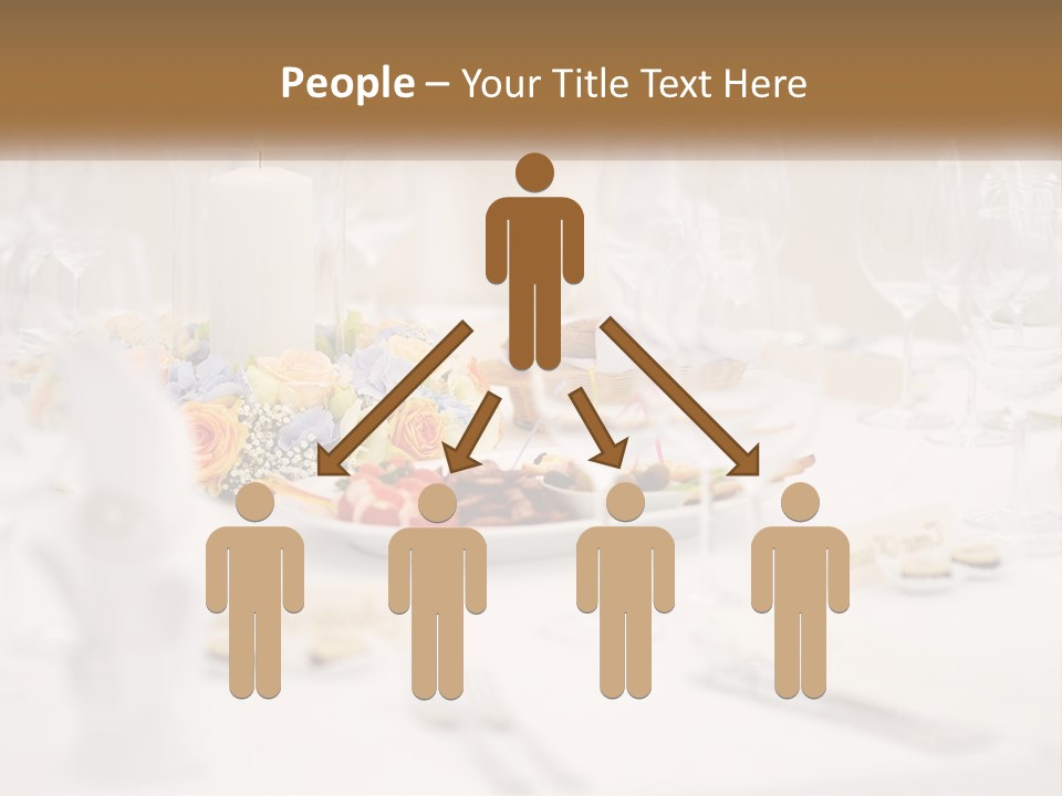 A White Table Topped With A Plate Of Food And Wine Glasses PowerPoint Template