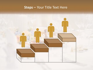 A White Table Topped With A Plate Of Food And Wine Glasses PowerPoint Template
