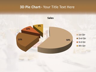 A White Table Topped With A Plate Of Food And Wine Glasses PowerPoint Template