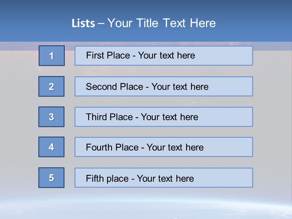 An Image Of A Space Station With Clouds And Stars PowerPoint Template