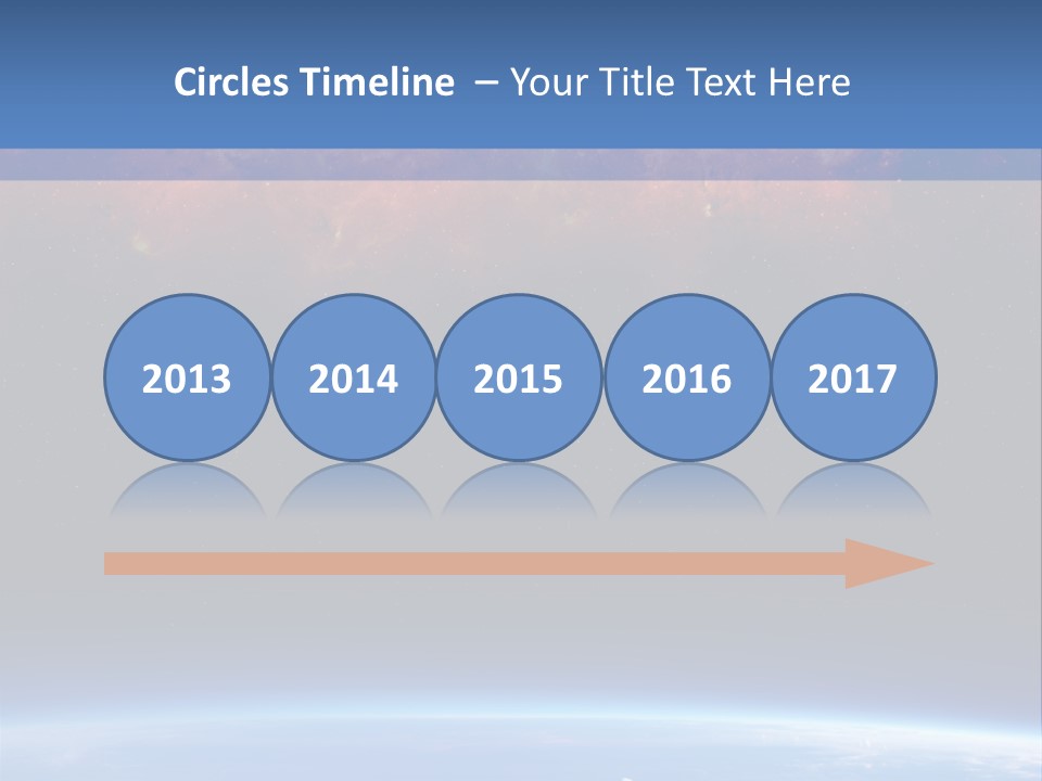 An Image Of A Space Station With Clouds And Stars PowerPoint Template