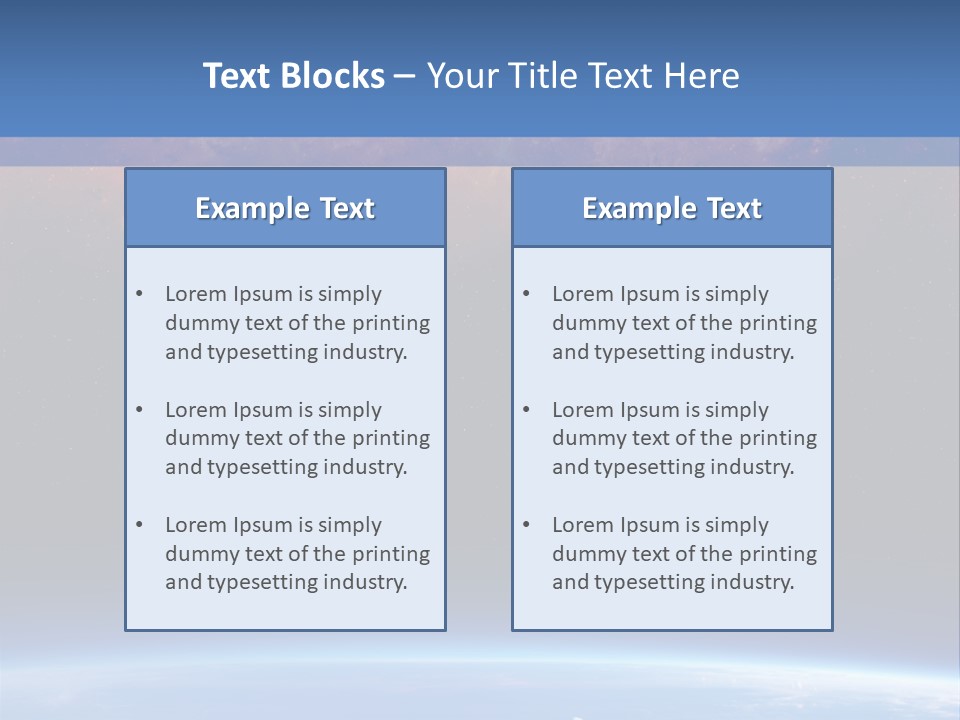 An Image Of A Space Station With Clouds And Stars PowerPoint Template