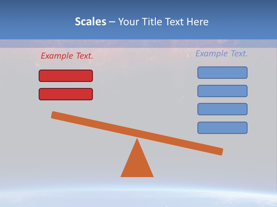 An Image Of A Space Station With Clouds And Stars PowerPoint Template