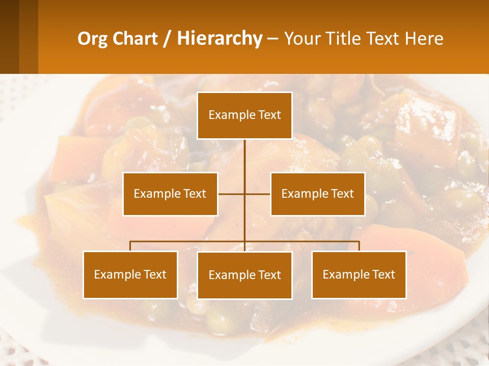 A White Plate Topped With Meat And Vegetables PowerPoint Template