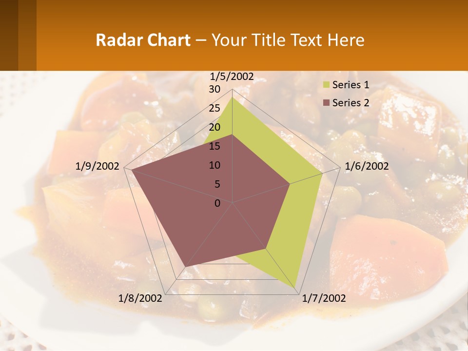 A White Plate Topped With Meat And Vegetables PowerPoint Template
