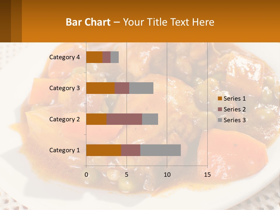 A White Plate Topped With Meat And Vegetables PowerPoint Template