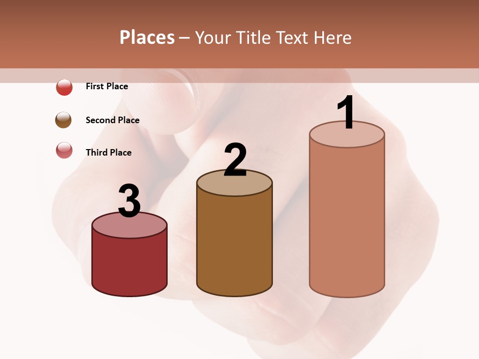 A Fist Is Shown In The Middle Of A Powerpoint Presentation PowerPoint Template