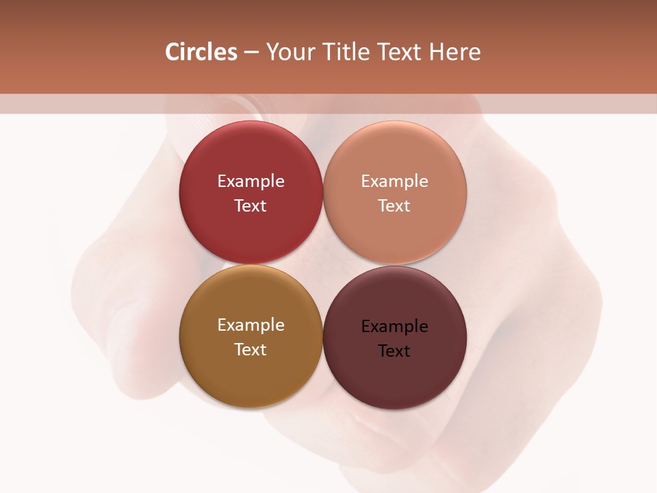 A Fist Is Shown In The Middle Of A Powerpoint Presentation PowerPoint Template