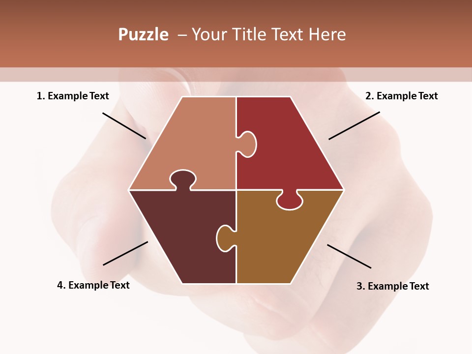 A Fist Is Shown In The Middle Of A Powerpoint Presentation PowerPoint Template