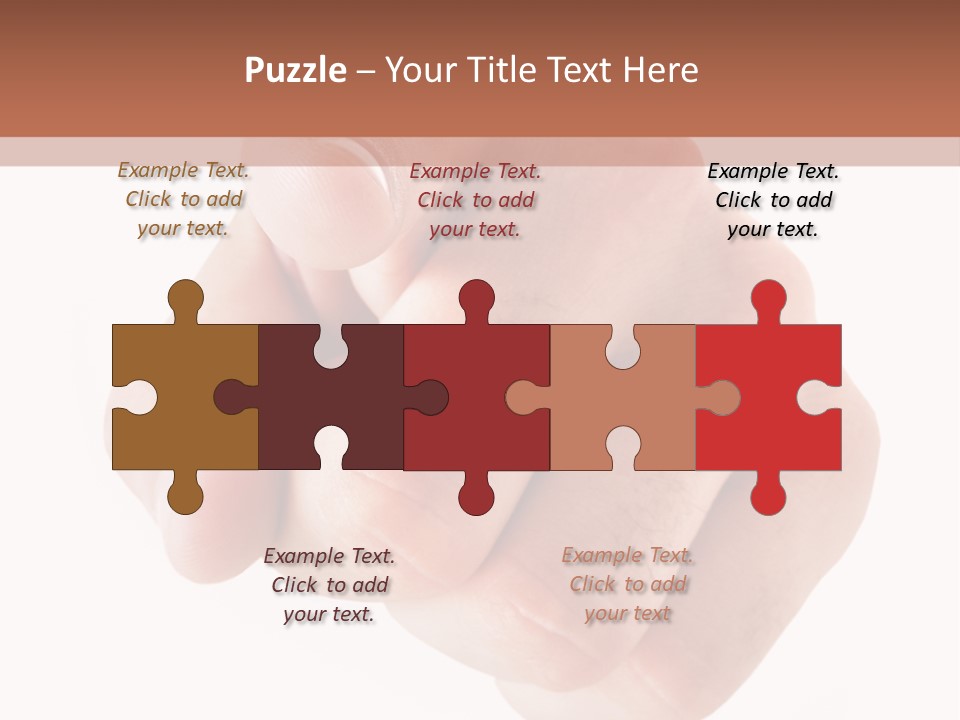 A Fist Is Shown In The Middle Of A Powerpoint Presentation PowerPoint Template