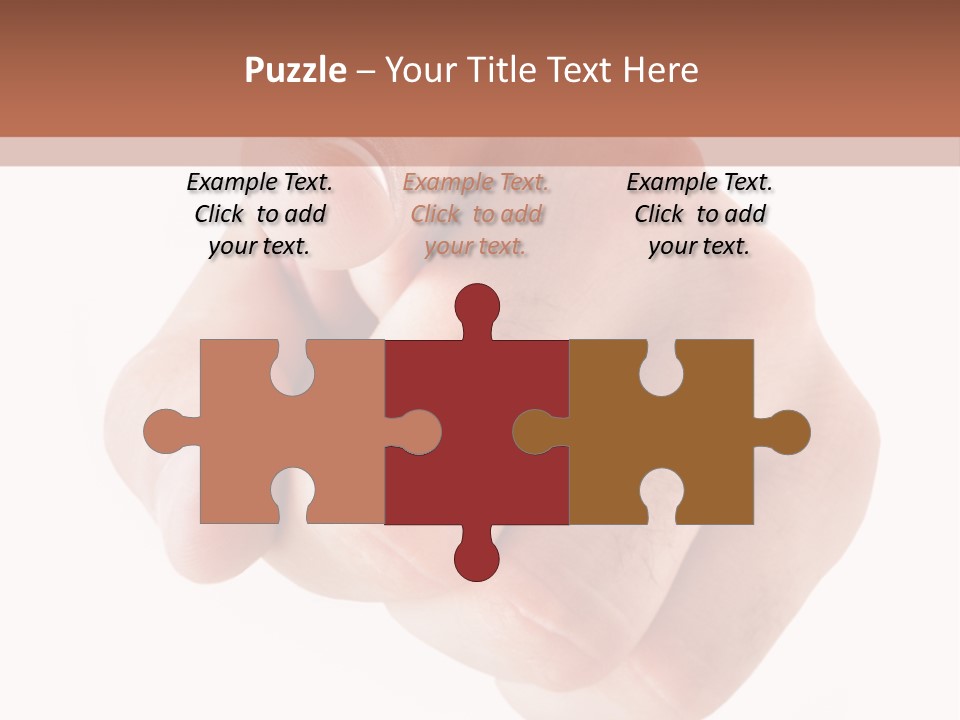 A Fist Is Shown In The Middle Of A Powerpoint Presentation PowerPoint Template