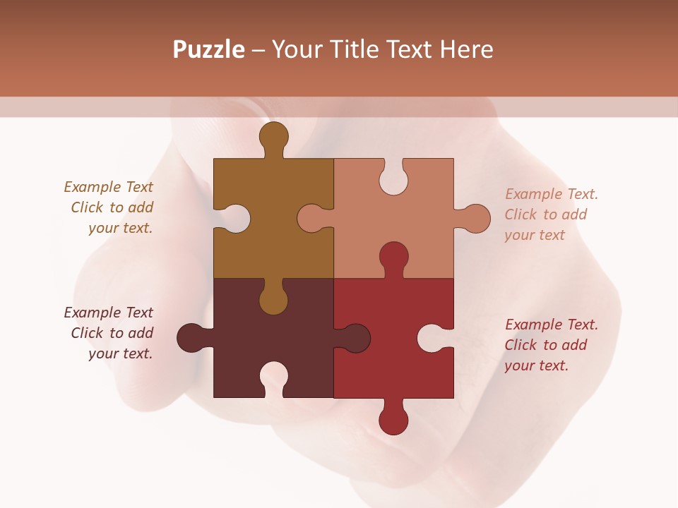 A Fist Is Shown In The Middle Of A Powerpoint Presentation PowerPoint Template