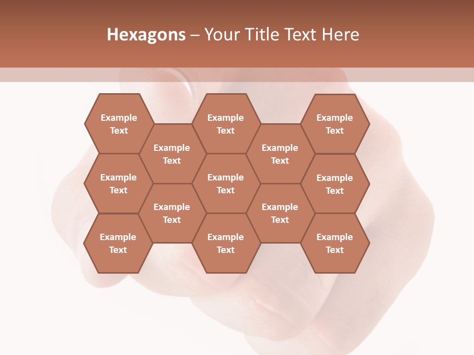 A Fist Is Shown In The Middle Of A Powerpoint Presentation PowerPoint Template