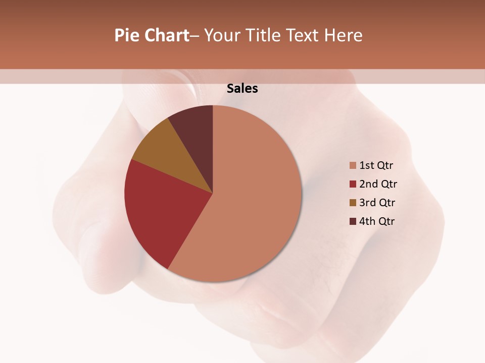 A Fist Is Shown In The Middle Of A Powerpoint Presentation PowerPoint Template