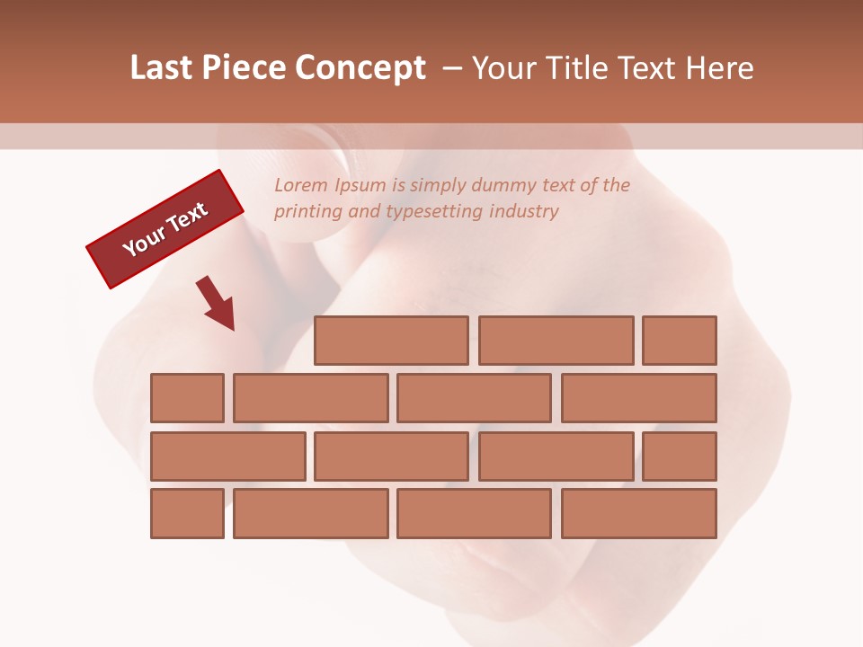 A Fist Is Shown In The Middle Of A Powerpoint Presentation PowerPoint Template