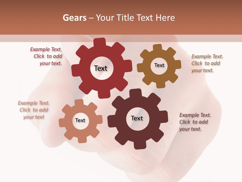 A Fist Is Shown In The Middle Of A Powerpoint Presentation PowerPoint Template