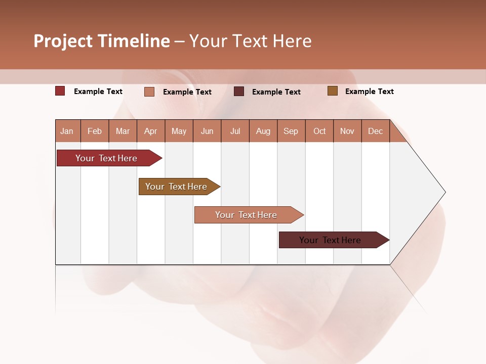 A Fist Is Shown In The Middle Of A Powerpoint Presentation PowerPoint Template