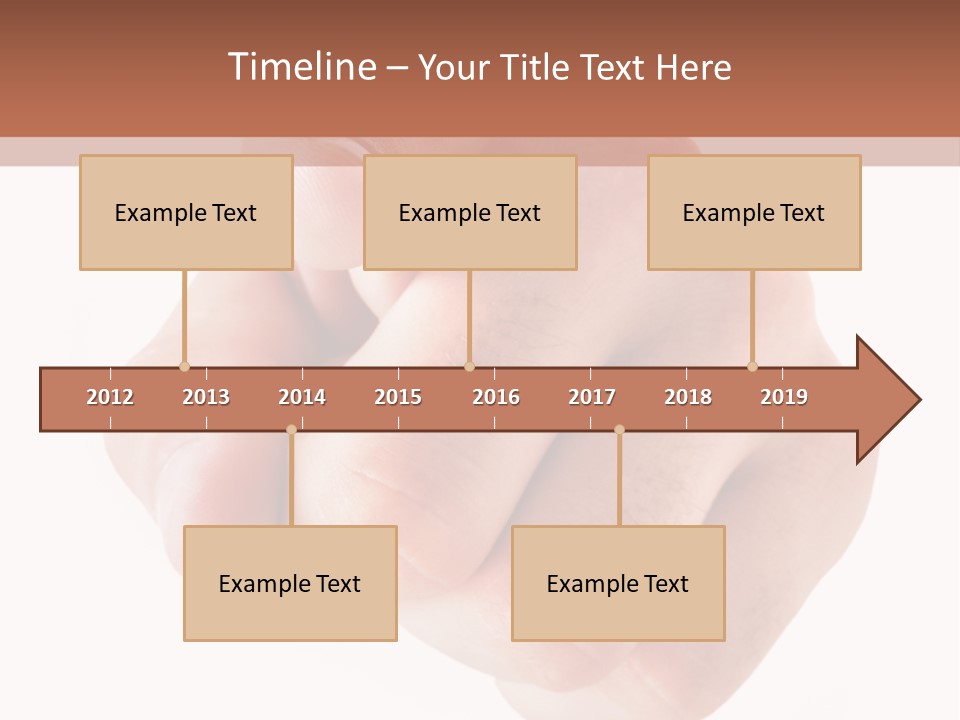A Fist Is Shown In The Middle Of A Powerpoint Presentation PowerPoint Template