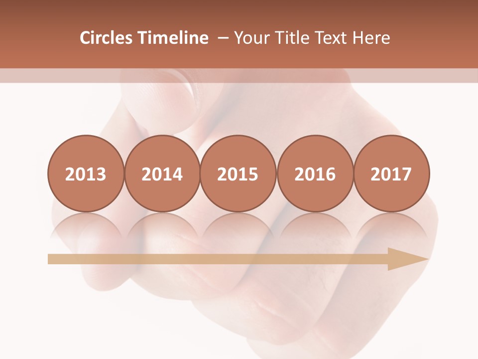 A Fist Is Shown In The Middle Of A Powerpoint Presentation PowerPoint Template