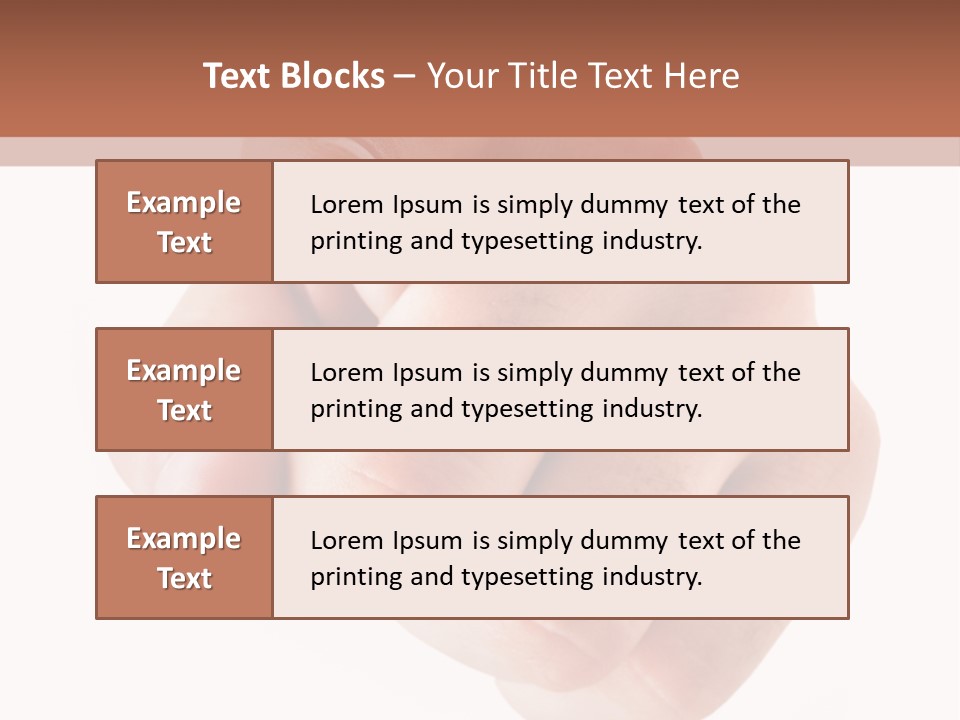 A Fist Is Shown In The Middle Of A Powerpoint Presentation PowerPoint Template