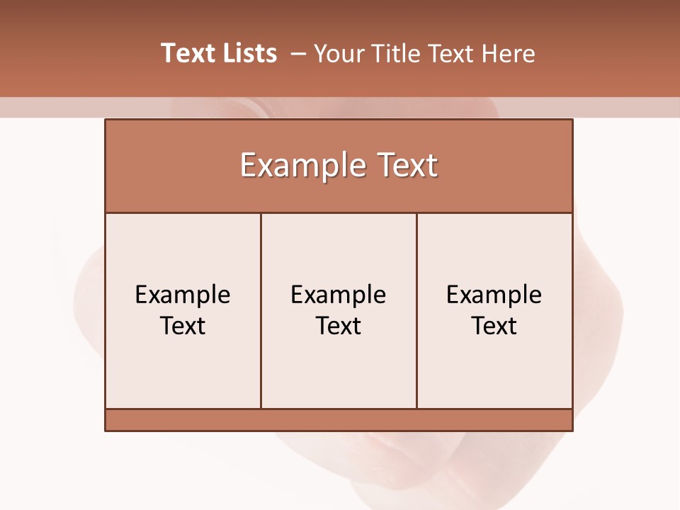 A Fist Is Shown In The Middle Of A Powerpoint Presentation PowerPoint Template