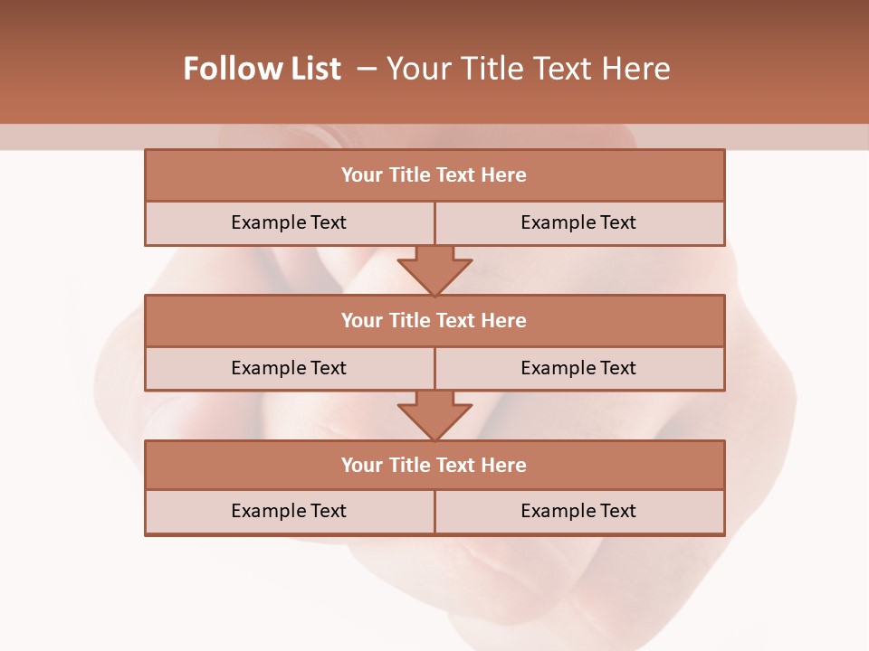 A Fist Is Shown In The Middle Of A Powerpoint Presentation PowerPoint Template