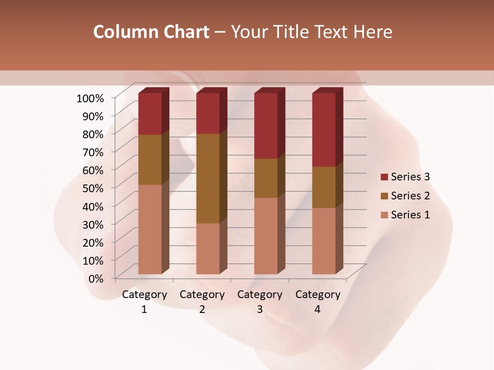 A Fist Is Shown In The Middle Of A Powerpoint Presentation PowerPoint Template