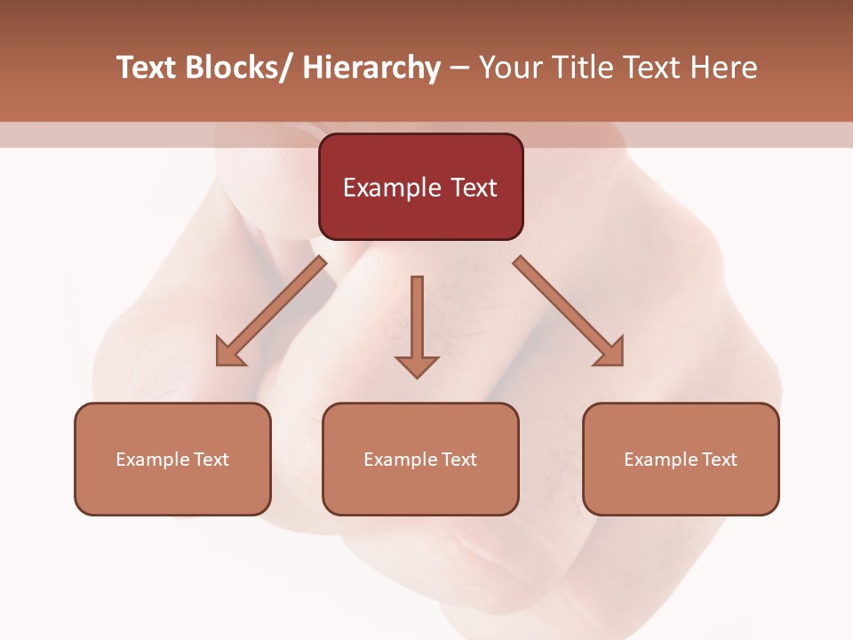 A Fist Is Shown In The Middle Of A Powerpoint Presentation PowerPoint Template