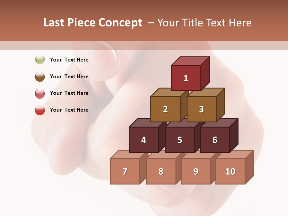 A Fist Is Shown In The Middle Of A Powerpoint Presentation PowerPoint Template