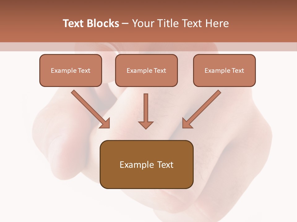 A Fist Is Shown In The Middle Of A Powerpoint Presentation PowerPoint Template