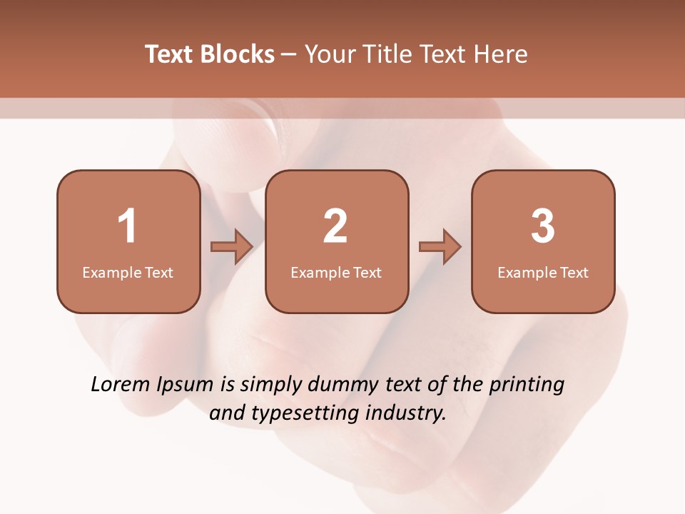 A Fist Is Shown In The Middle Of A Powerpoint Presentation PowerPoint Template