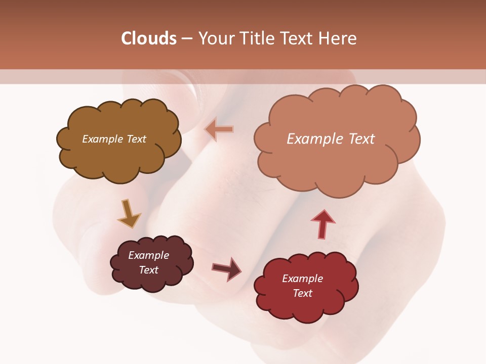 A Fist Is Shown In The Middle Of A Powerpoint Presentation PowerPoint Template