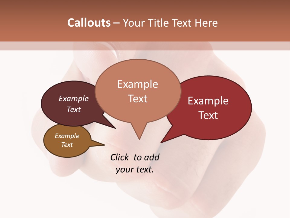 A Fist Is Shown In The Middle Of A Powerpoint Presentation PowerPoint Template