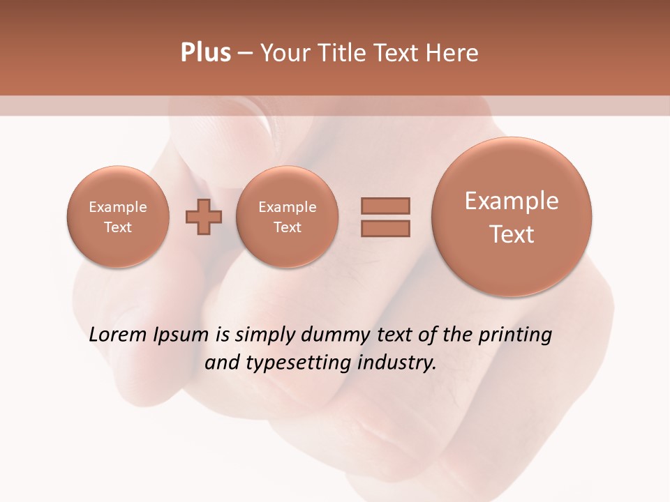 A Fist Is Shown In The Middle Of A Powerpoint Presentation PowerPoint Template