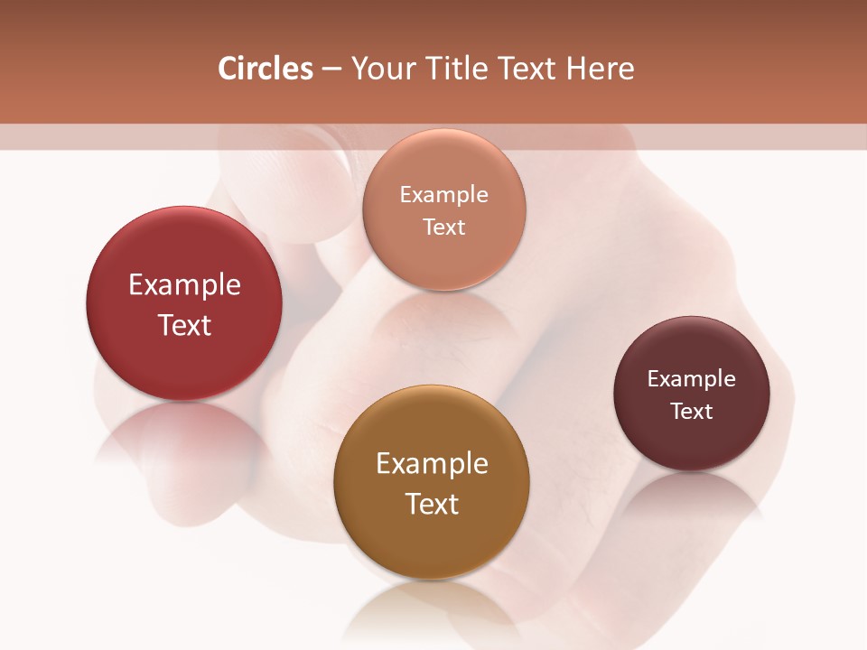 A Fist Is Shown In The Middle Of A Powerpoint Presentation PowerPoint Template