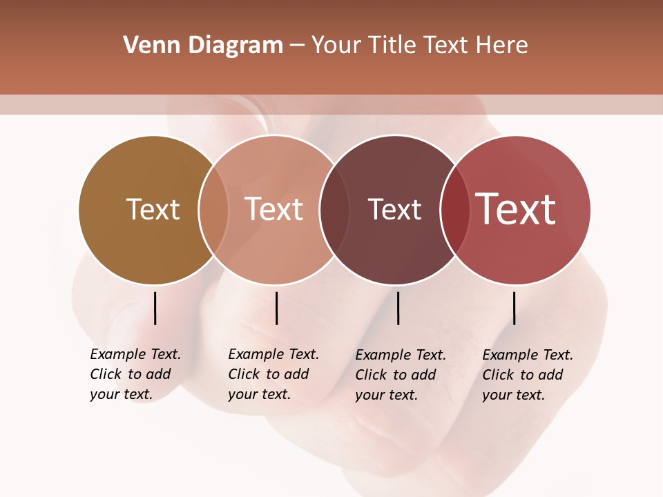 A Fist Is Shown In The Middle Of A Powerpoint Presentation PowerPoint Template