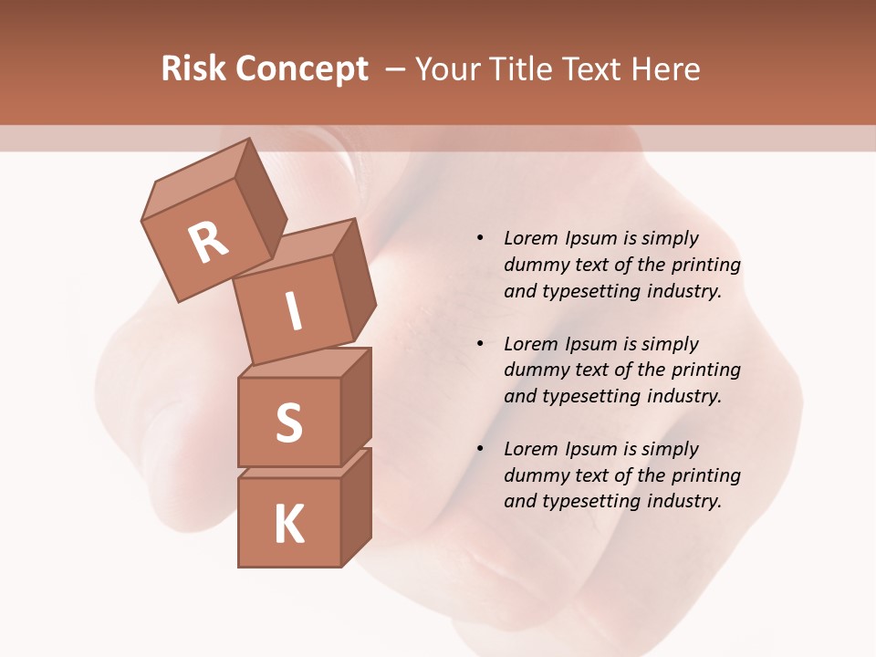 A Fist Is Shown In The Middle Of A Powerpoint Presentation PowerPoint Template